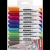 KORES K-MARKER fehér táblákhoz, vágott hegy, 3 - 5 mm - 10 szín a szettben (20801)