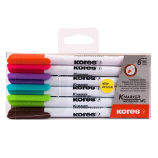 KORES K-MARKER táblamarker készlet, vékony, 6 szín filctoll, marker