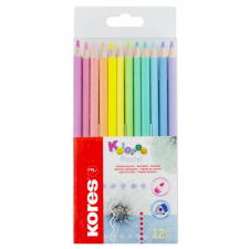 KORES Kolores Pastel Háromszögletű színes ceruza készlet (12 db / csomag) színes ceruza