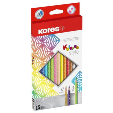 KORES Kolores Style Háromszögletű színes ceruza készlet (15 db / csomag) színes ceruza