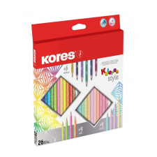 KORES Kolores Style színes ceruza készlet 26 különböző szín (93320) színes ceruza