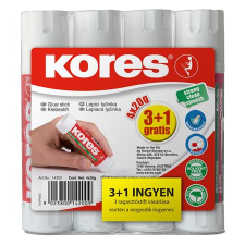 KORES Ragasztóstift, 20 g, 3+1 akciós kiszerelés, KORES ragasztó
