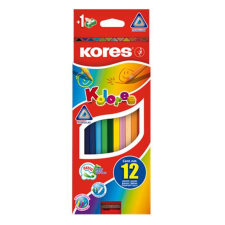 KORES Színes ceruza készlet, hatszögletű, Hexagonal, 12 különböző szín színes ceruza