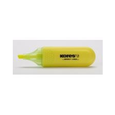 KORES Szövegkiemelő, 0,5-5 mm, KORES, sárga filctoll, marker