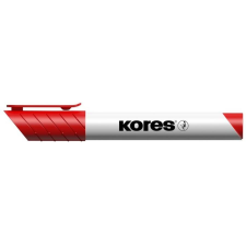 KORES Tábla- és flipchart marker, 1-3 mm, kúpos, KORES "K-Marker", piros filctoll, marker