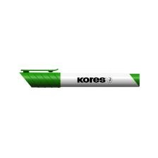KORES Tábla- és flipchart marker, 1-3 mm, kúpos, KORES \"Marka\", zöld flipchart