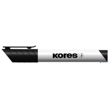 KORES Tábla- és flipchart marker, 1-3 mm, kúpos, KORES &quot;K-Marker&quot;, fekete filctoll, marker