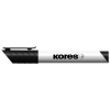 KORES Tábla- és flipchart marker, 1-3 mm, kúpos, KORES "K-Marker", fekete