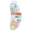 KORES Vízfesték, 12 darabos, 25 mm, ecsettel, KORES "Akuarellos Mini", pasztell színek