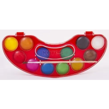 KORES Vízfesték, 12 darabos, 30 mm, Kores Aquarellos (IK30102) ecset, festék