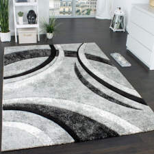  Körív mintás szőnyeg - szürke 80x300 cm lakástextília