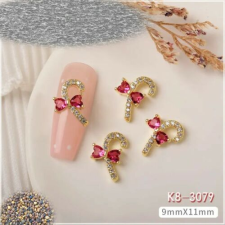 Körömékszer - Karácsony elegáns cirkónia kővel K8-3079 körömdíszítő
