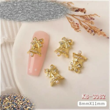 Körömékszer - Karácsony elegáns cirkónia kővel K8-3082 körömdíszítő