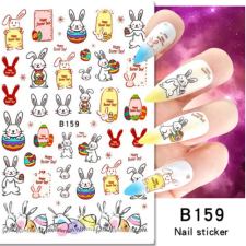 Körömmatrica - B159 húsvét körömdíszítő