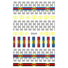 Körömmatrica - D069 Fashion körömdíszítő