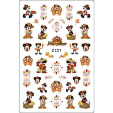  Körömmatrica - D227 Halloween Mickey ősz körömdíszítő