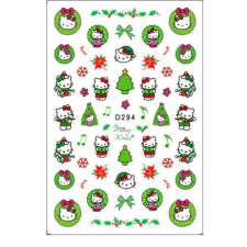  Körömmatrica - D294 Karácsony Hello Kitty körömdíszítő