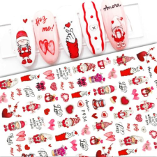  Körömmatrica - F934 Valentin körömdíszítő