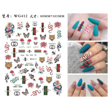Körömmatrica - WG412 Fashion körömdíszítő