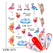 Körömmatrica - YZW-3371 flamingó körömdíszítő