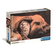 KORREKT WEB Állatos Cuddles 500 db-os Compact puzzle Clementoni puzzle, kirakós