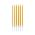 KORREKT WEB Arany Metallic Gold tortagyertya, gyertya szett 6 db-os