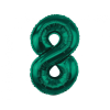 KORREKT WEB B&C Bottle Green, Zöld 8-as szám fólia lufi 85 cm