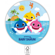KORREKT WEB Baby Shark papírtányér 8 db-os 23 cm FSC party kellék