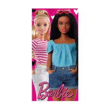 KORREKT WEB Barbie Striped fürdőlepedő, strand törölköző 70x140cm lakástextília