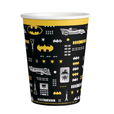 KORREKT WEB Batman papír pohár 8 db-os 250 ml party kellék