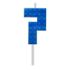 KORREKT WEB Building Blocks Blue, Építőkocka tortagyertya, számgyertya 7-es