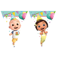KORREKT WEB CoComelon Birthday zászlófüzér 2,3 m FSC party kellék