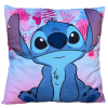 KORREKT WEB Disney Lilo és Stitch, A csillagkutya Blue-Pink párna, díszpárna 38x38cm