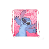 KORREKT WEB Disney Lilo és Stitch, A csillagkutya Pink Planet sporttáska, tornazsák 40 cm