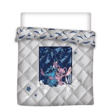 KORREKT WEB Disney Lilo és Stitch, A csillagkutya steppelt ágytakaró, paplan 240x220cm lakástextília