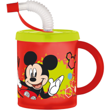 KORREKT WEB Disney Mickey szívószálas bögre, műanyag 210 ml bögrék, csészék