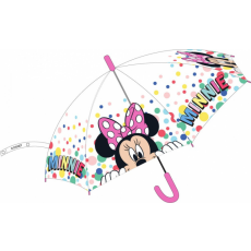 KORREKT WEB Disney Minnie gyerek félautomata átlátszó esernyő Ø74 cm