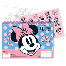 KORREKT WEB Disney Minnie Joy A/4 spirál vázlatfüzet 40 lapos matricával füzet