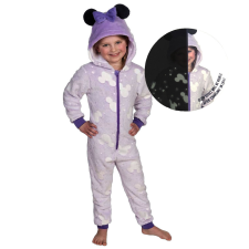 KORREKT WEB Disney Minnie sötétben világító gyerek hosszú pizsama, overál 122/128 cm gyerek hálóing, pizsama