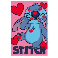 KORREKT WEB Disney Stitch polár takaró - 100 x 150 cm - rózsaszín lakástextília