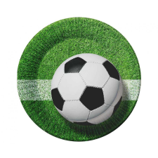KORREKT WEB Football, Focis papírtányér 6 db-os 18 cm party kellék