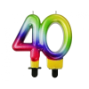 KORREKT WEB Galaxy, Színes tortagyertya, számgyertya 40-es