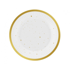 KORREKT WEB Gold Celebrate papírtányér 6 db-os 18 cm party kellék