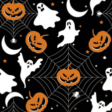 KORREKT WEB Halloween Scary Black szalvéta 20 db-os 33x33 cm party kellék