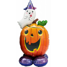 KORREKT WEB Halloween Tök AirLoonz óriás fólia lufi 142 cm party kellék