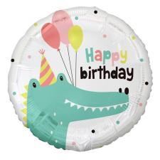 KORREKT WEB Happy Birthday Crocodile, Krokodil fólia lufi 36 cm party kellék