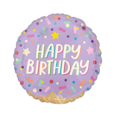 KORREKT WEB Happy Birthday Ice cream fólia lufi 46 cm party kellék