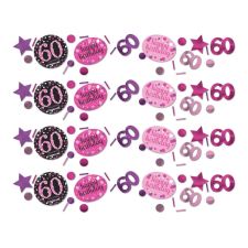 KORREKT WEB Happy Birthday Pink 60 konfetti konfetti