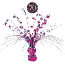 KORREKT WEB Happy Birthday Pink 70 asztaldísz 45,7 cm party kellék