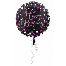 KORREKT WEB Happy Birthday Pink fólia lufi 43 cm party kellék